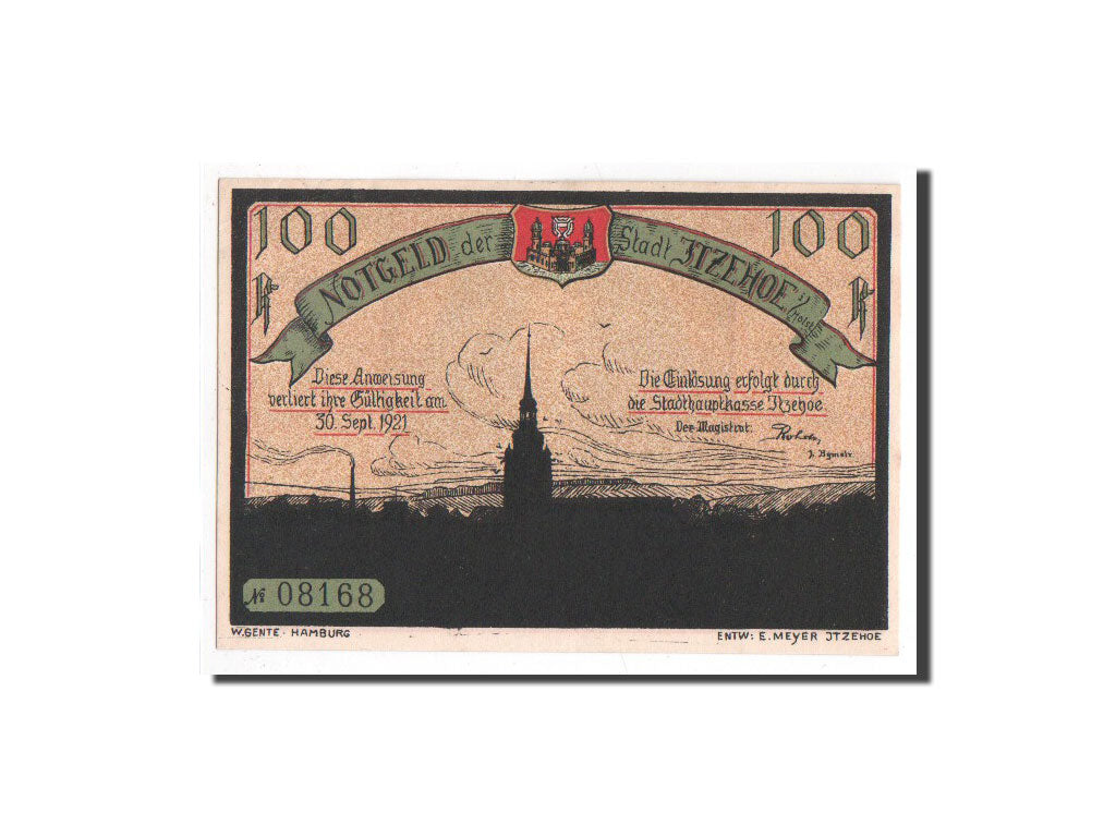 Banknote, Germany, Itzehoe, 100 Pfennig, personnage, O.D, Undated, UNC(65-70)