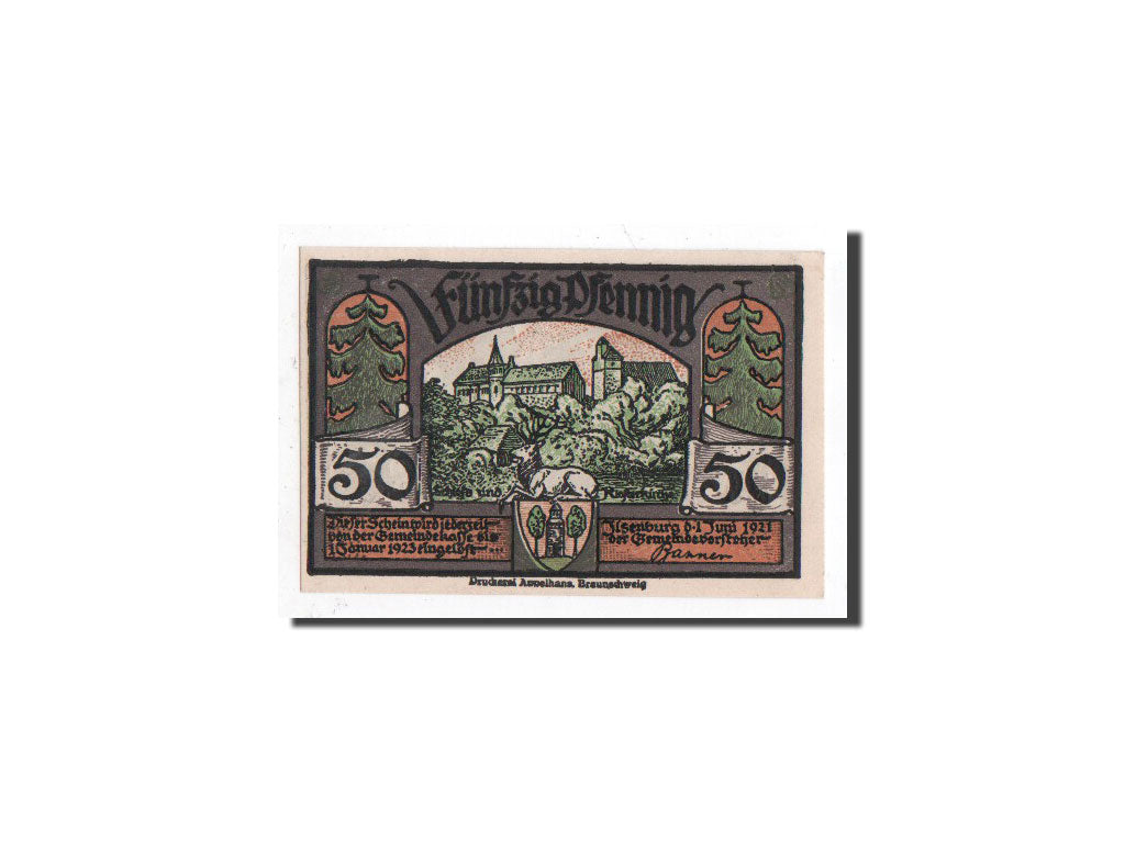 Banknote, Germany, Llsenburg, 50 Pfennig, personnage, 1921, 1921-06-01