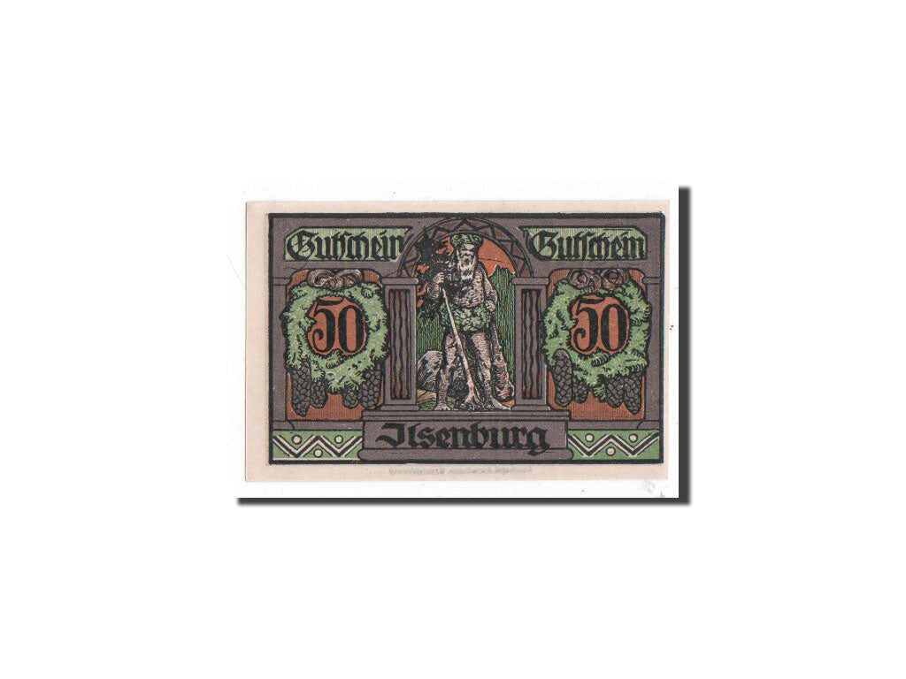 Banknote, Germany, Llsenburg, 50 Pfennig, personnage, 1921, 1921-06-01