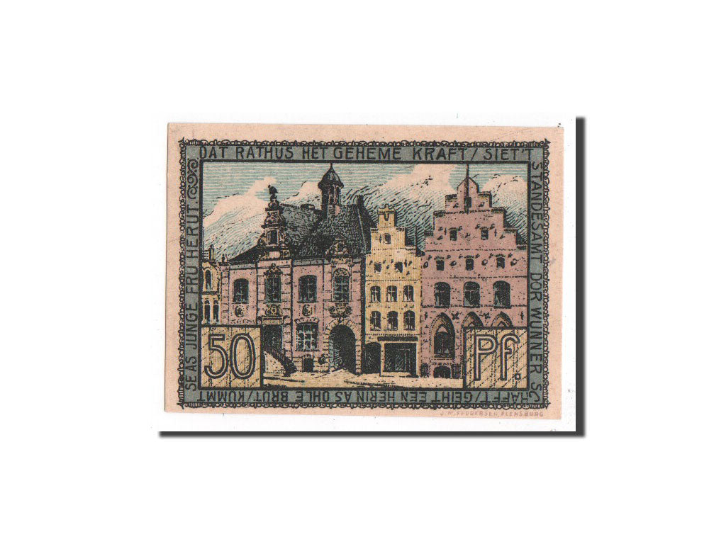 Banknote, Germany, Husum, 50 Pfennig, Ville, O.D, Undated, UNC(65-70)