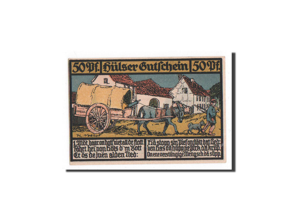 Banknote, Germany, Horneburg, 50 Pfennig, charette, 1921, 1921-05-01