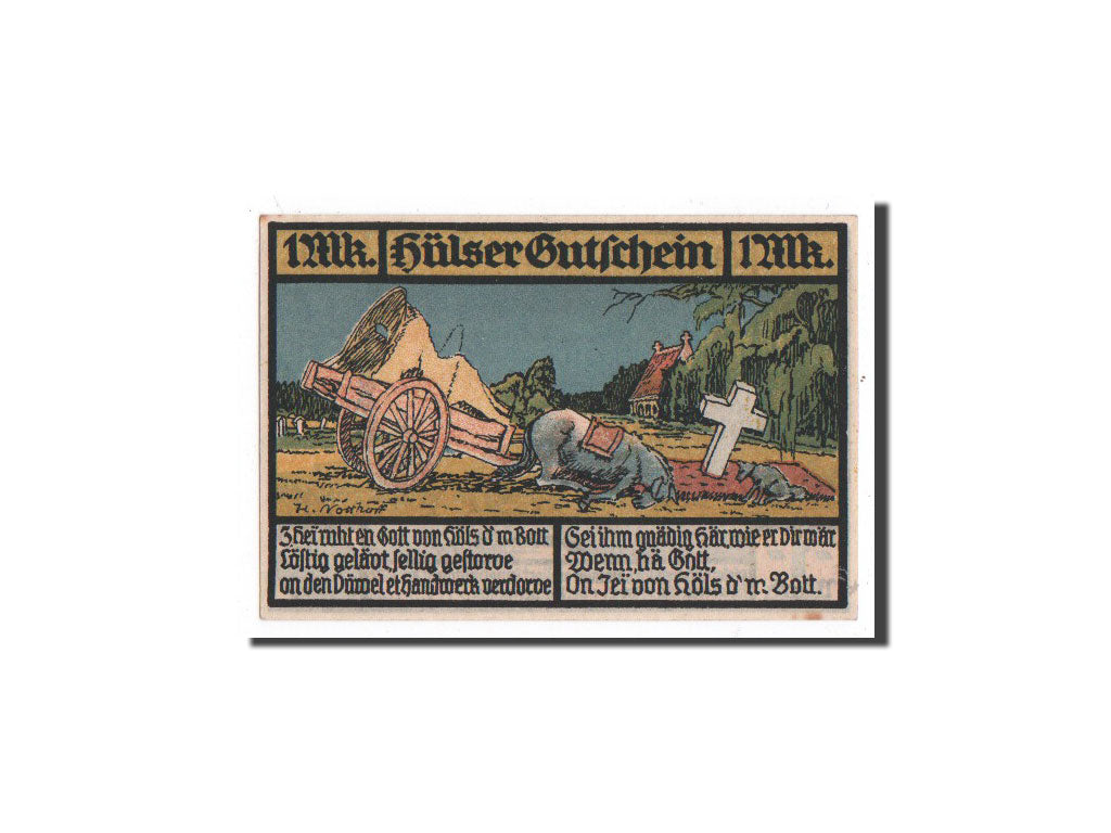 Banknote, Germany, Horneburg, 1 Mark, charette, 1921, 1921-05-01, UNC(65-70)