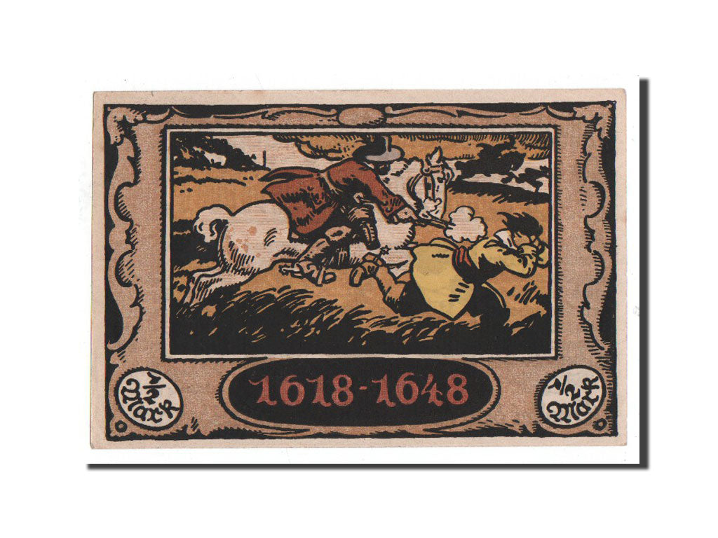 Banknote, Germany, Stuttgart, 1/2 Mark, cavalier, O.D, Undated, UNC(65-70)