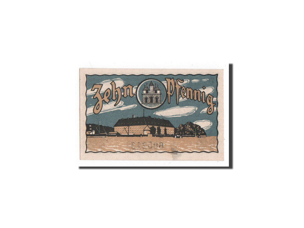 Banknote, Germany, Sonderburg, 10 Pfennig, château, 1920, 1920-03-20