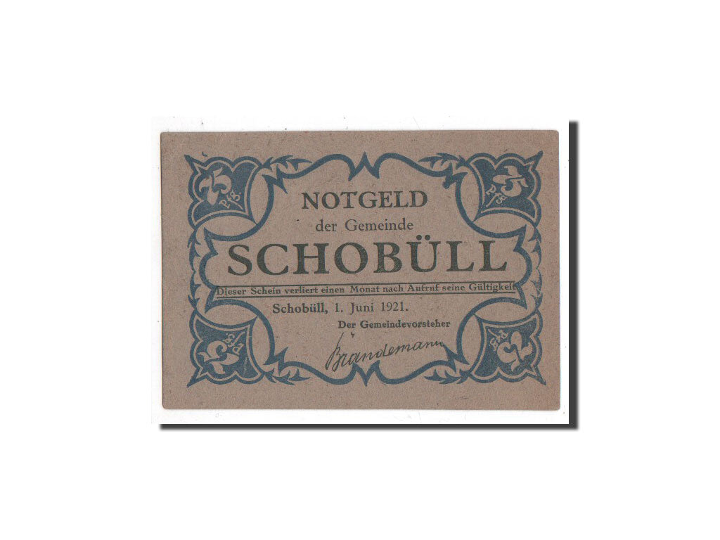 Banknote, Germany, Schobull, 75 Pfennig, paysage, 1921, 1921-06-01, UNC(65-70)