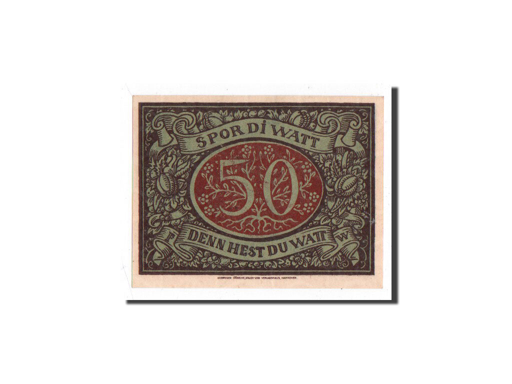 Banknote, Germany, Schneverdingen, 50 Pfennig, personnage, 1921, 1921-02-25