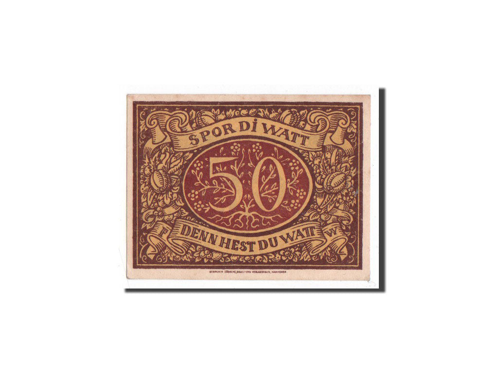 Banknote, Germany, Schneverdingen, 50 Pfennig, personnage, 1921, 1921-02-25
