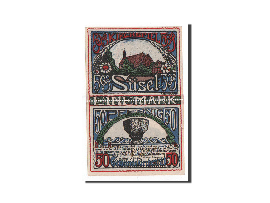 Banknote, Germany, Susel, 100 Pfennig, personnage, 1920, 1920-11-04, UNC(65-70)