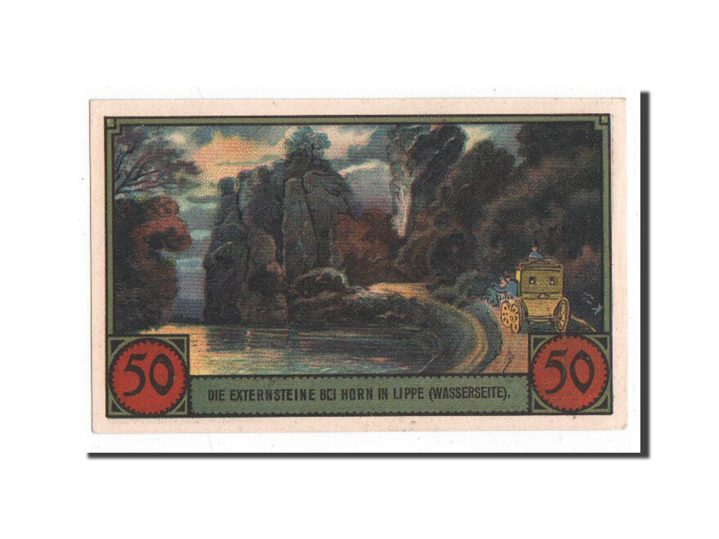 Banknote, Germany, Horn, 50 Pfennig, paysage, 1921, 1921-11-01, UNC(65-70)