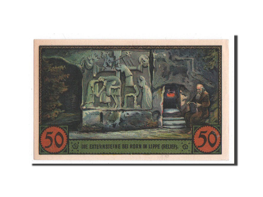 Banknote, Germany, Horn, 50 Pfennig, personnage, 1921, 1921-11-01, UNC(65-70)