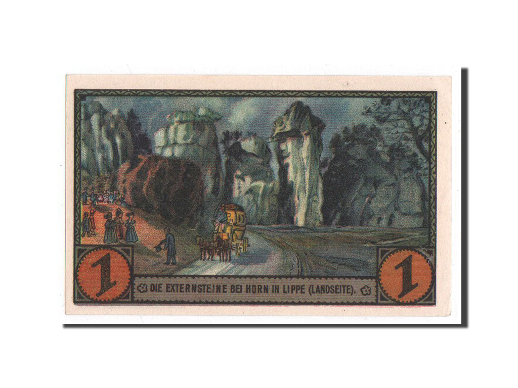 Banknote, Germany, Horn, 1 Mark, personnage, 1921, 1921-11-01, UNC(65-70)