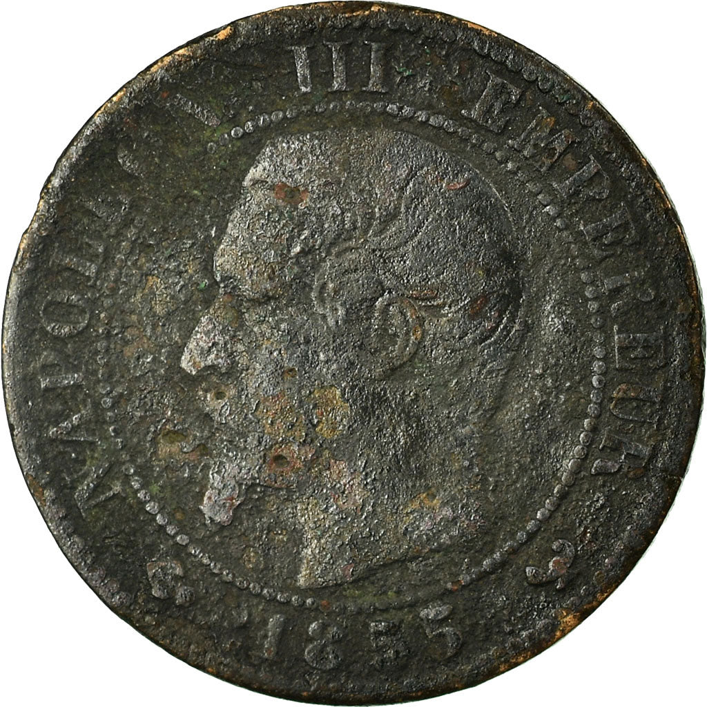 Coin, France, Napoleon III, Napoléon III, Centime, 1855, Lille, F(12-15)
