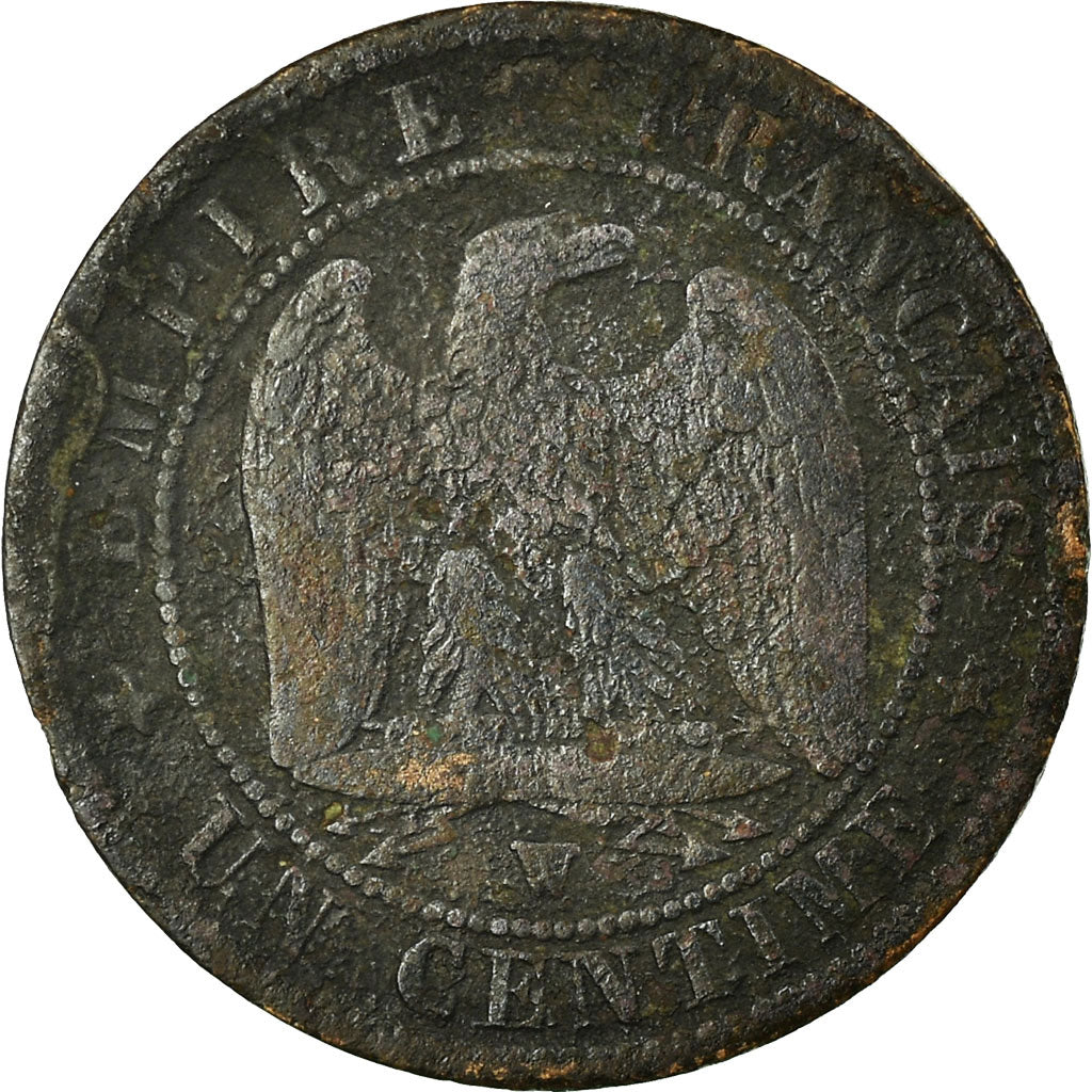 Coin, France, Napoleon III, Napoléon III, Centime, 1855, Lille, F(12-15)