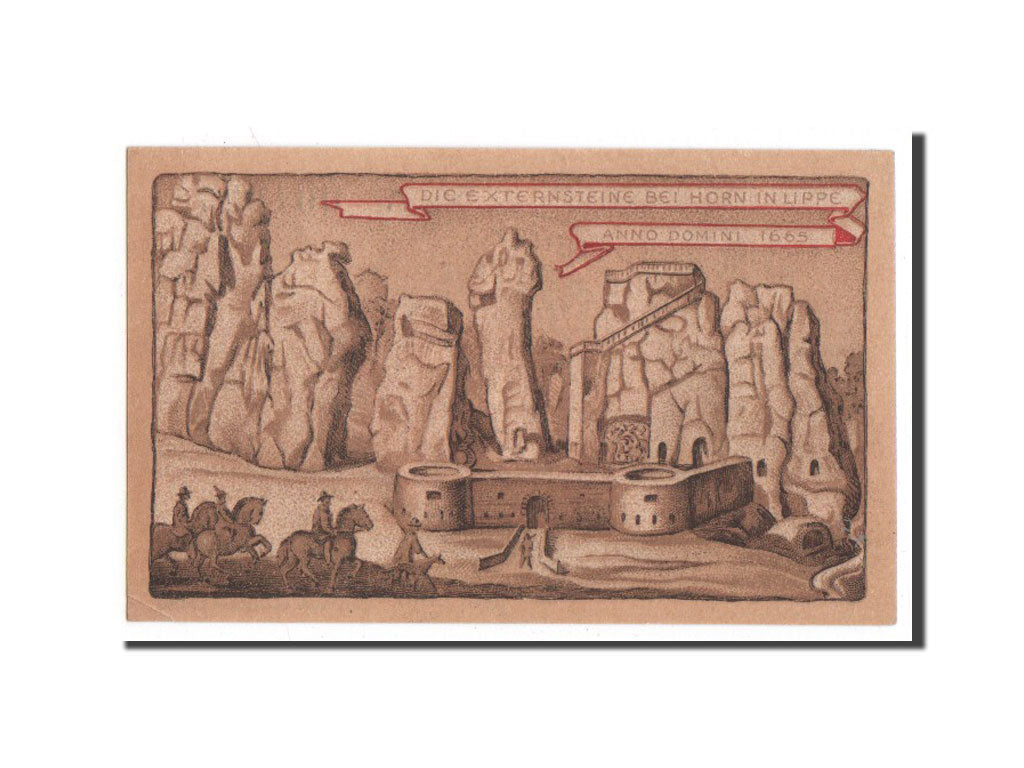 Banknote, Germany, Horn, 50 Pfennig, château, 1921, 1921-11-01, UNC(65-70)