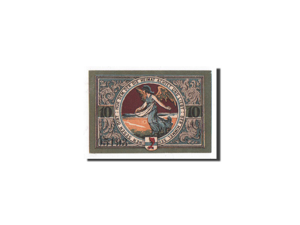 Billet, Allemagne, Jacobshagen, 10 Pfennig, ange, 1920, Undated, NEUF