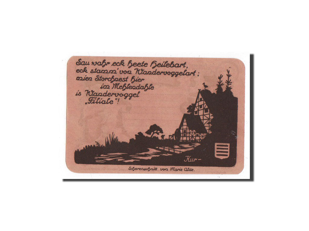 Banknote, Germany, Noschenrode Gemeinde, 25 Pfennig, Maison, 1921, 1921-06-15