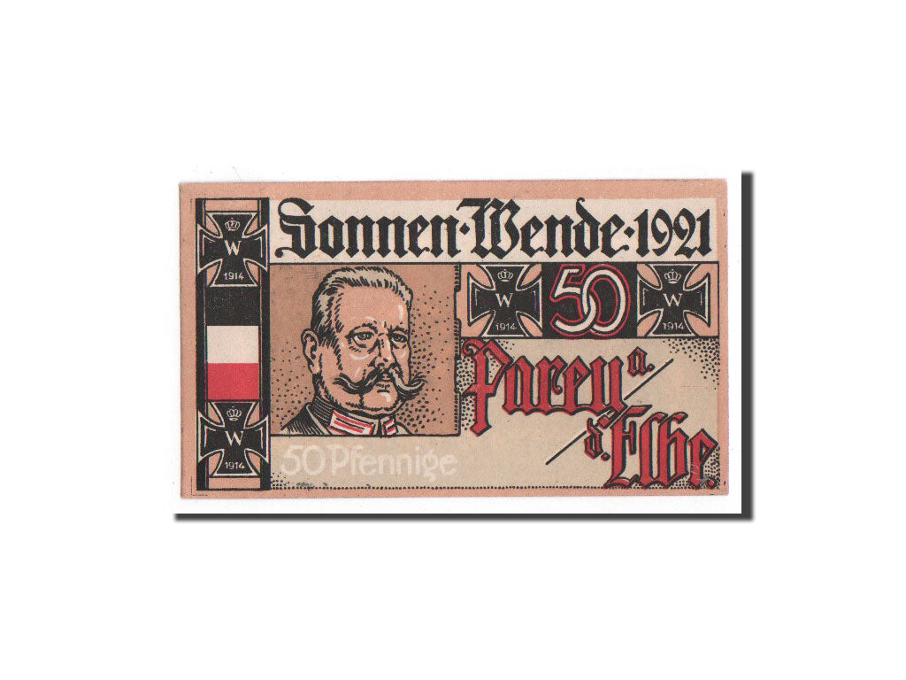 Banknote, Germany, Parey a.d Elbe, 50 Pfennig, personnage 1, 1921, Undated