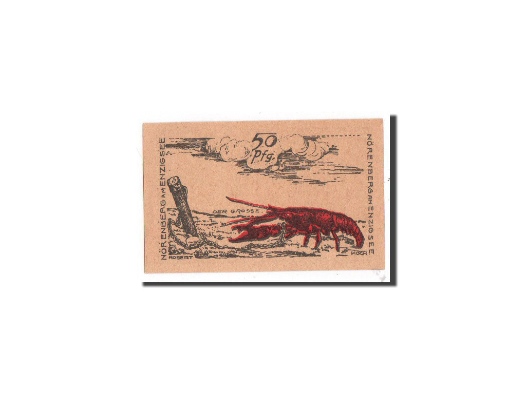 Banknote, Germany, Norenberg, 50 Pfennig, homard, 1921, 1921-10-18, UNC(65-70)