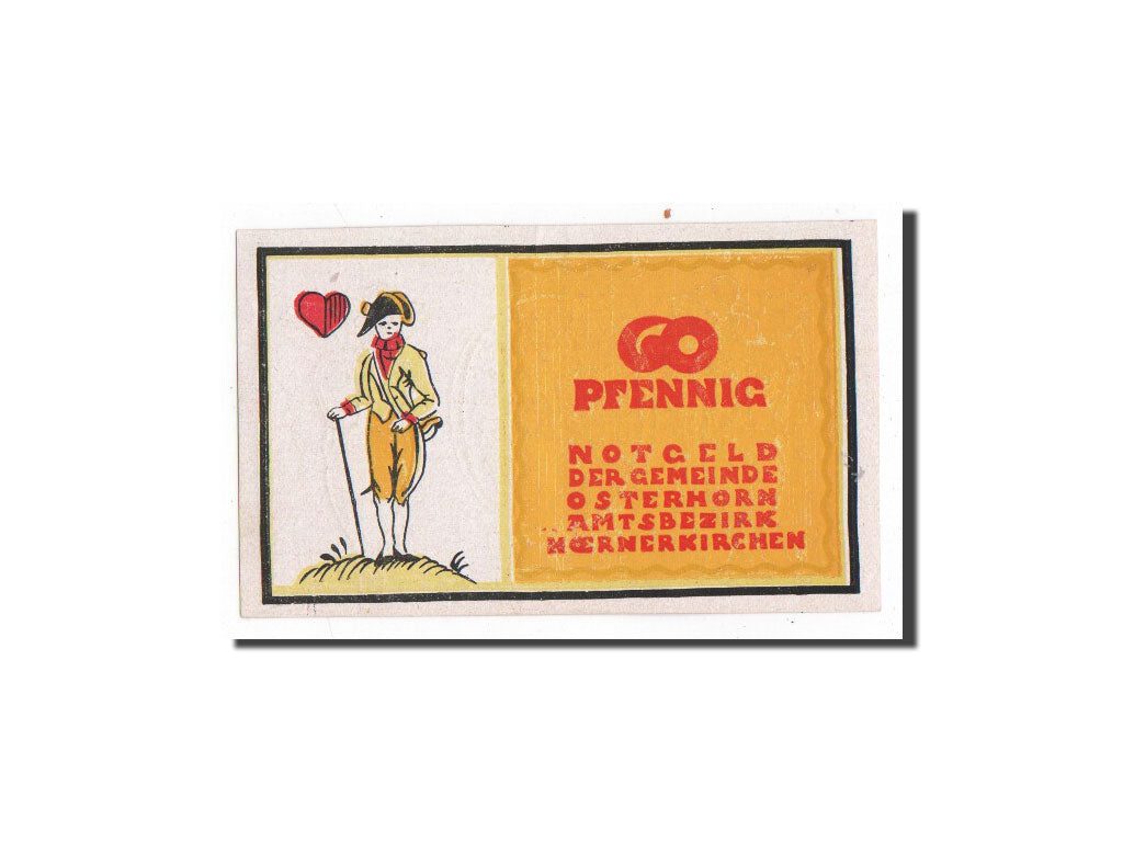 Banknote, Germany, Osterhorn, 60 Pfennig, personnage, O.D, Undated, UNC(65-70)
