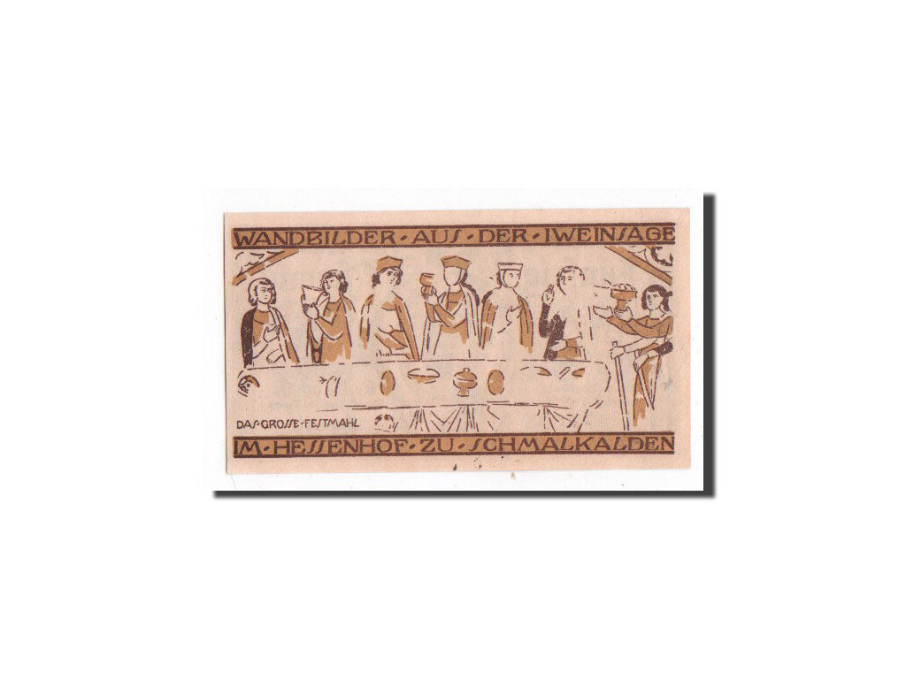 Banknote, Germany, Schmalkaden, 50 Pfennig, personnage, 1921, 1921-07-01