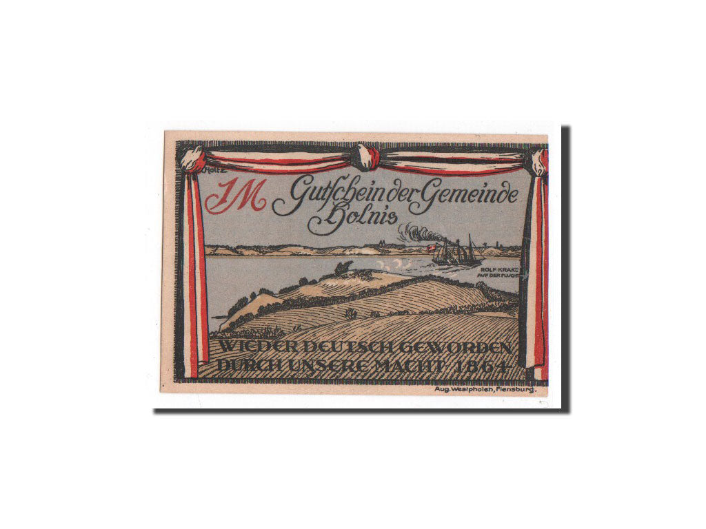 Banknote, Germany, Holnis, 1 Mark, paysage, 1920, 1920-03-14, UNC(65-70)