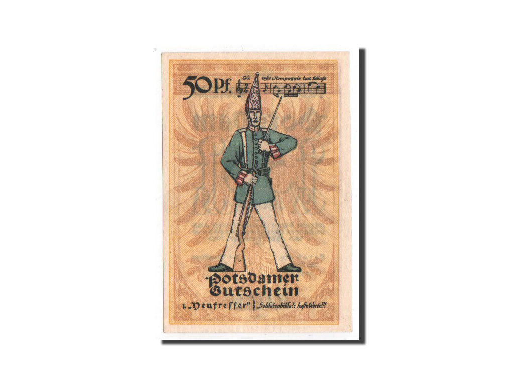 Banknote, Germany, Potsdam, 50 Pfennig, soldat, 1921, 1921-11-28, UNC(65-70)