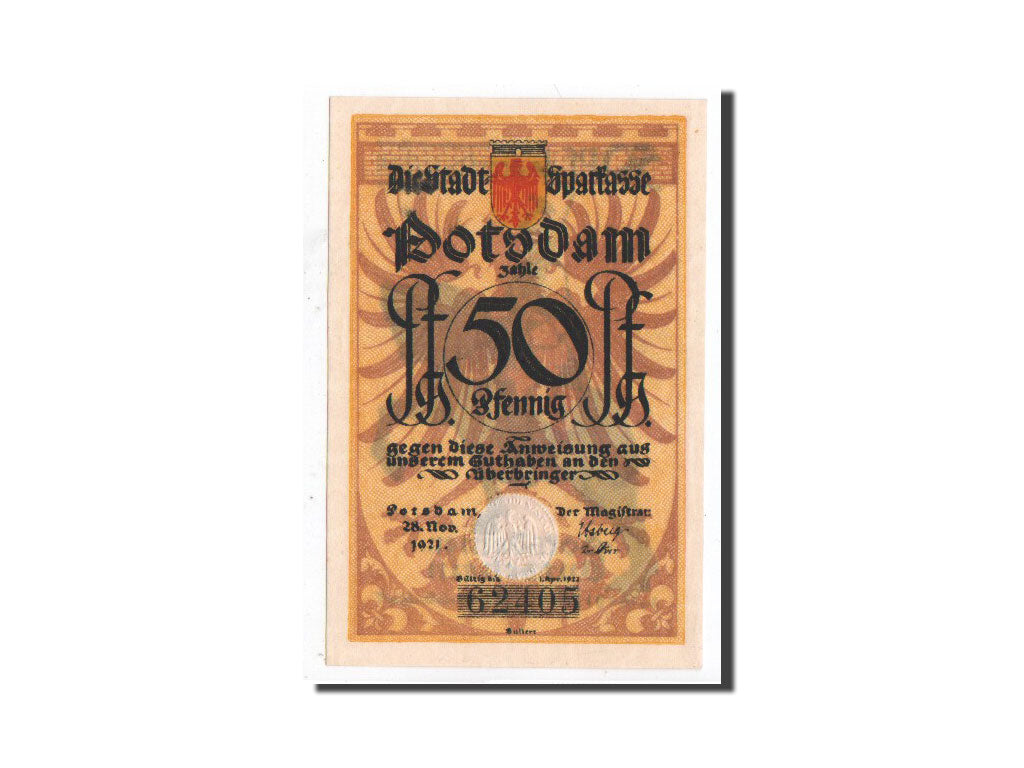 Banknote, Germany, Potsdam, 50 Pfennig, soldat 1, 1921, 1921-11-28, UNC(65-70)
