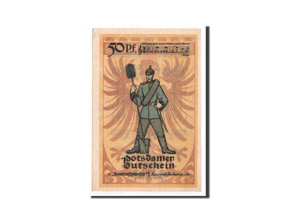 Banknote, Germany, Potsdam, 50 Pfennig, soldat 4, 1921, 1921-11-28, UNC(65-70)