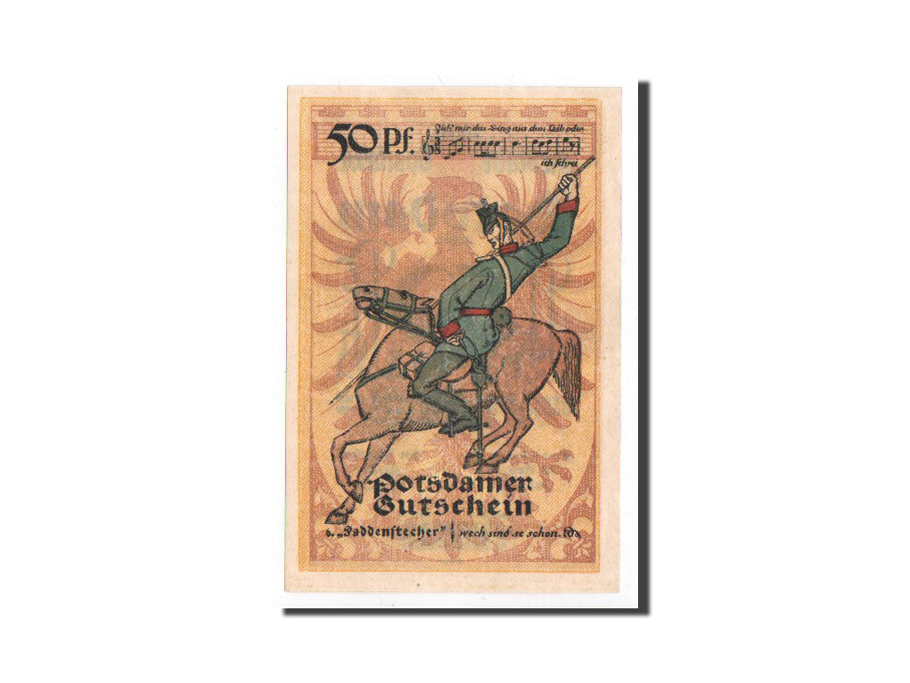 Banknote, Germany, Potsdam, 50 Pfennig, soldat 5, 1921, 1921-11-28, UNC(65-70)