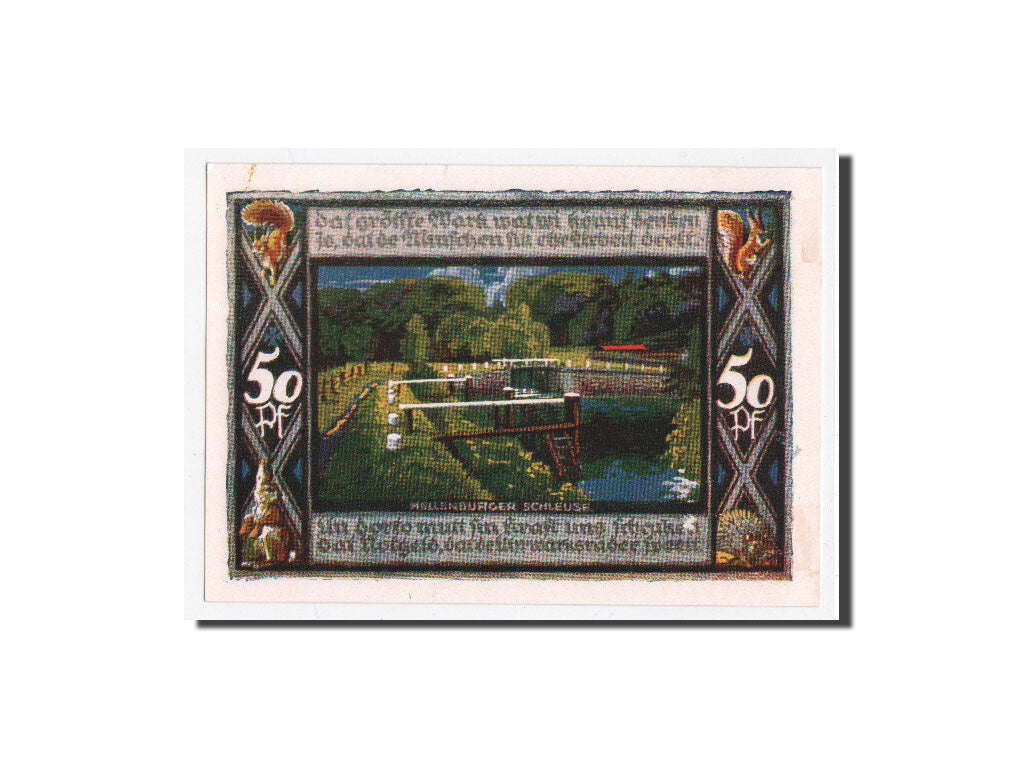 Banknote, Germany, Poppenbüttel, 50 Pfennig, paysage 6, 1921, 1921-07-01