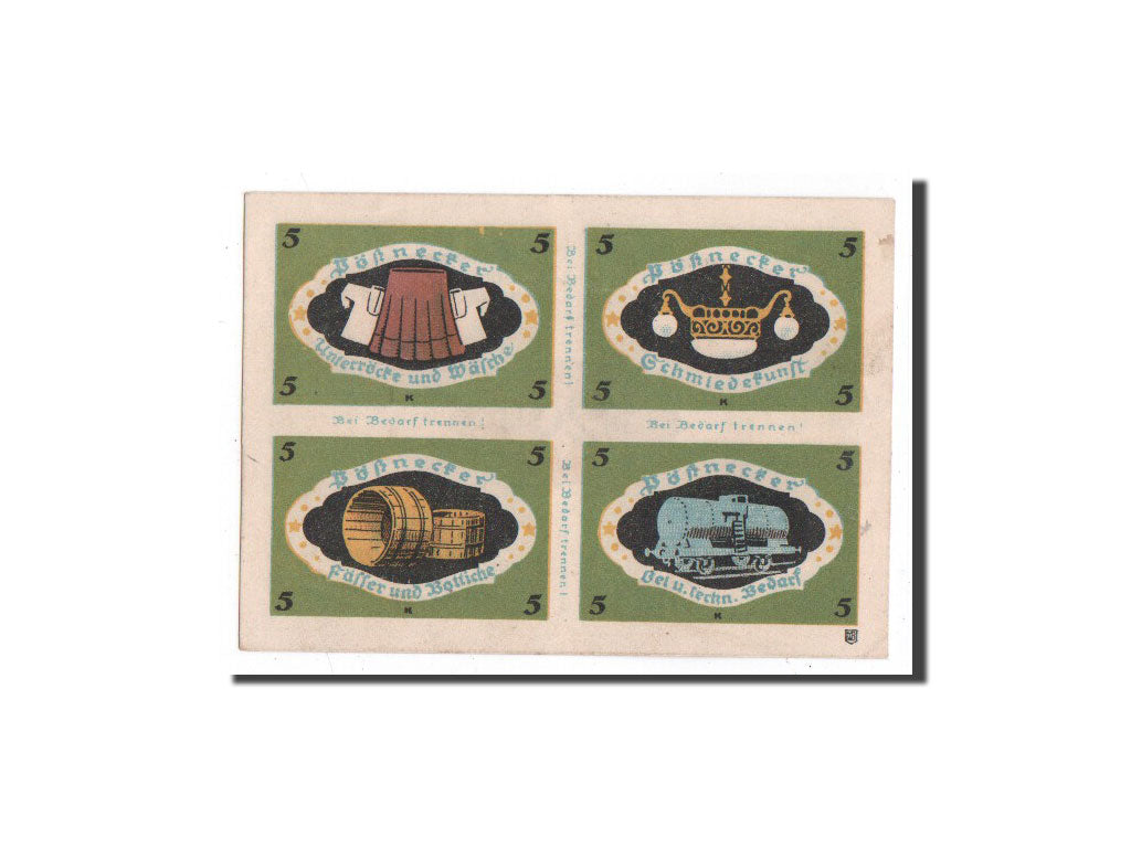 Banknote, Germany, Possneck, 20 Pfennig, Objet, O.D, Undated, UNC(65-70)