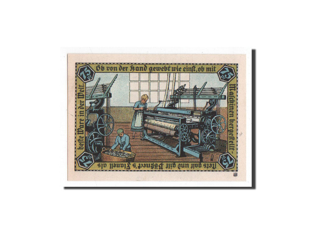Biljet, Duitsland, Possneck, 75 Pfennig, Usine, O.D, Undated, NIEUW, Mehl:1066.6