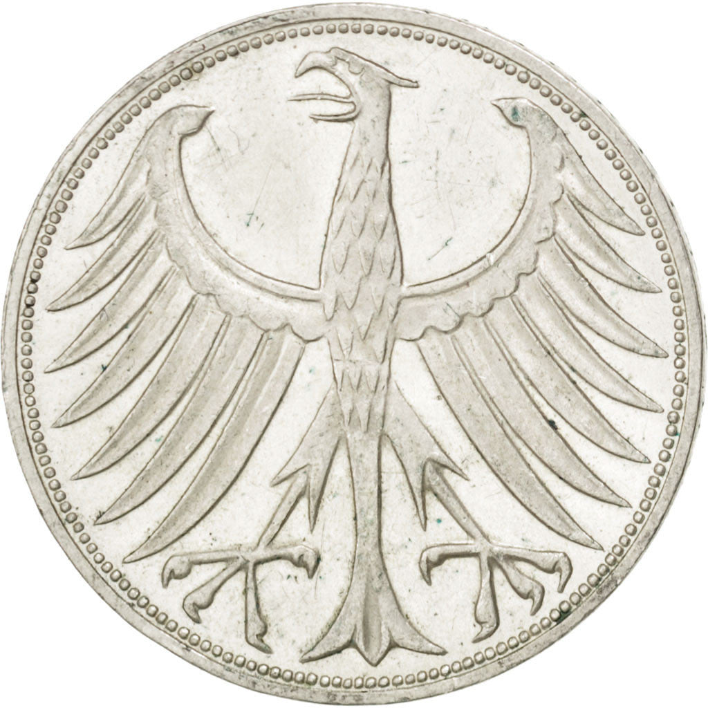 Moneta, GERMANIA - REPUBBLICA FEDERALE, 5 Mark, 1970, Karlsruhe, SPL-, Argento