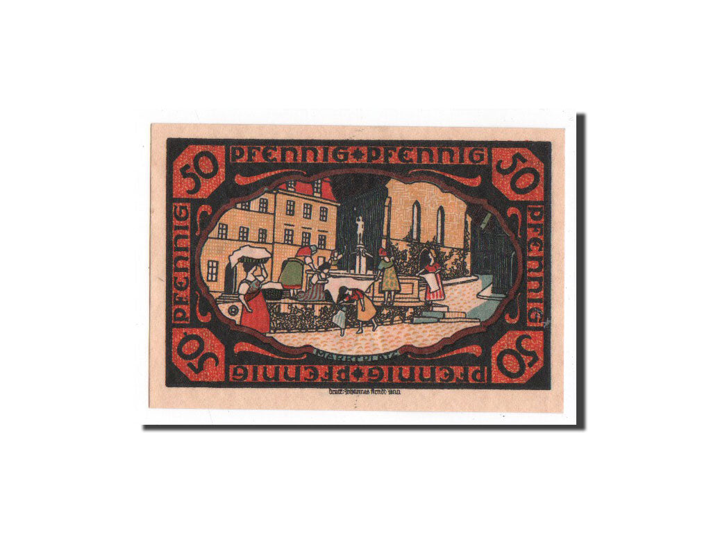 Banknote, Germany, Possneck, 50 Pfennig, personnage, O.D, Undated, UNC(65-70)