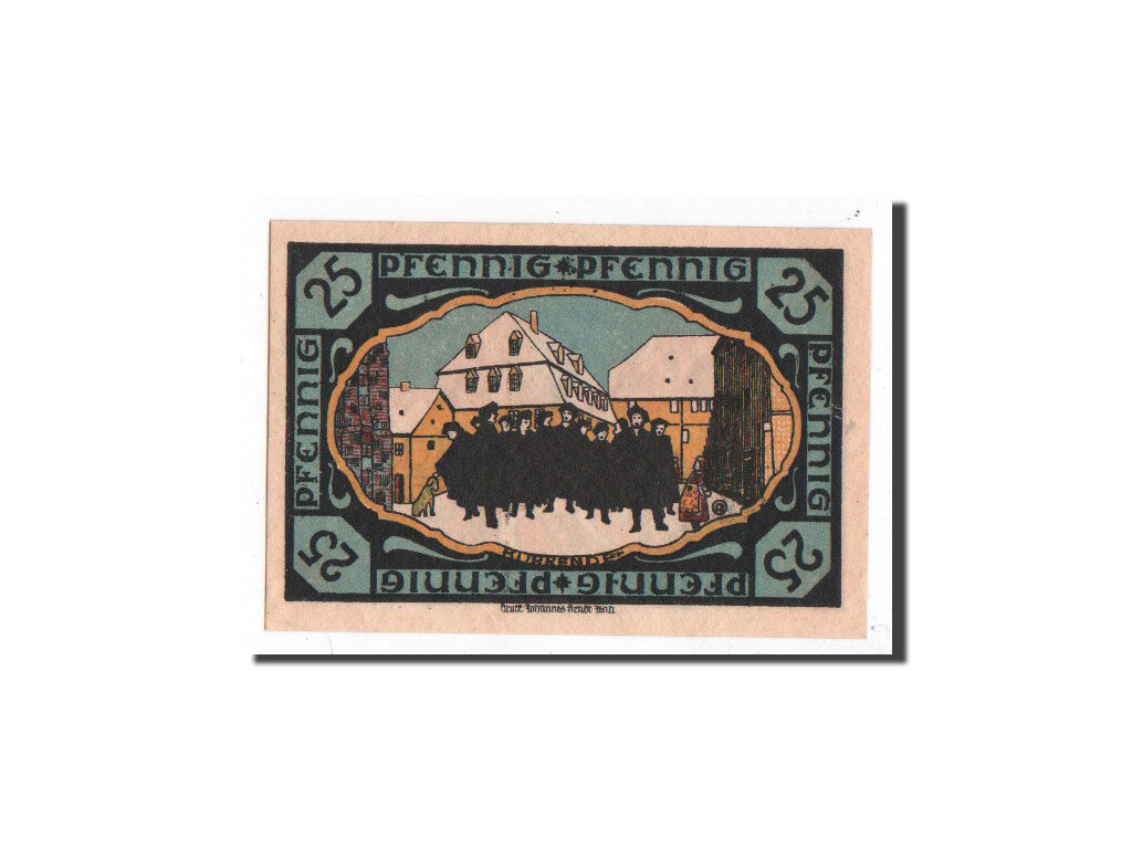 Banknote, Germany, Possneck, 25 Pfennig, personnage, O.D, Undated, UNC(65-70)