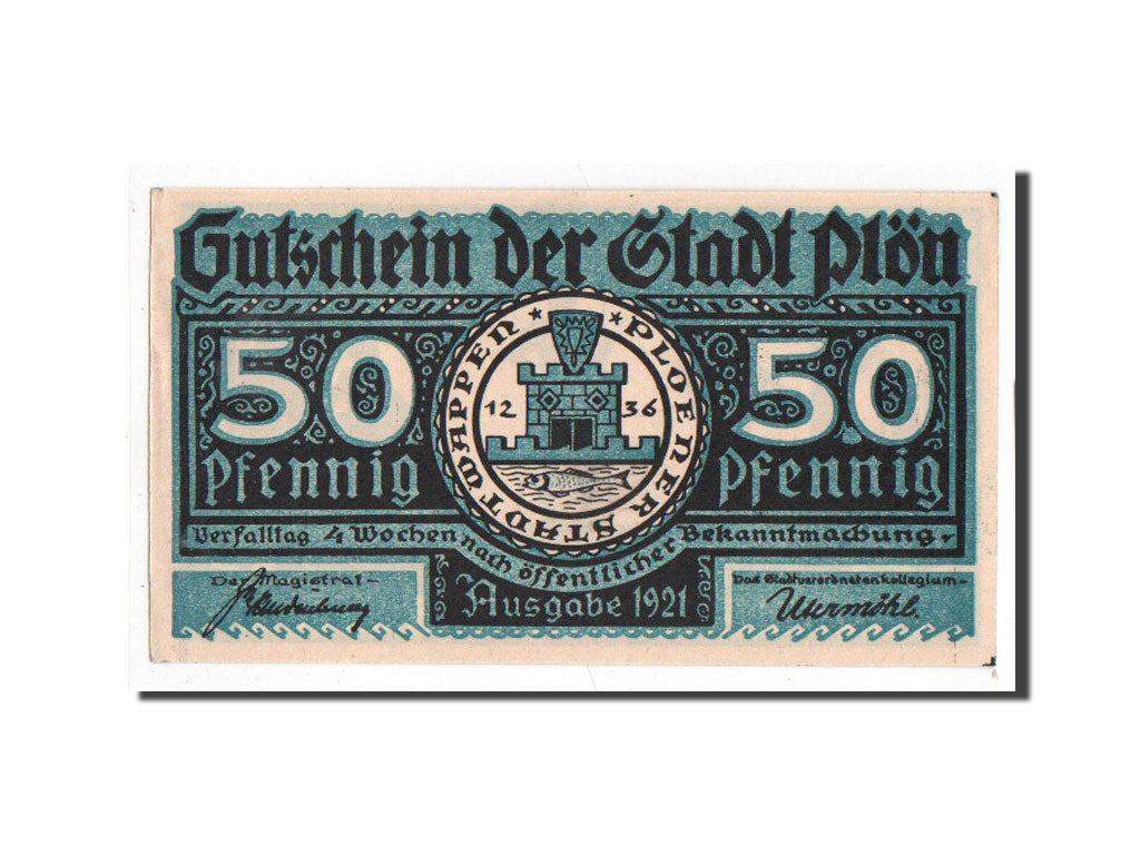 Banknote, Germany, Plön, 50 Pfennig, soldat 1, 1921, Undated, UNC(65-70)
