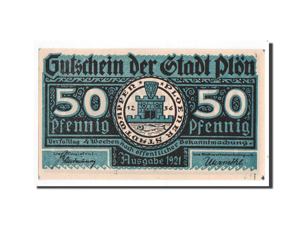 Banknote, Germany, Plön, 50 Pfennig, soldat 2, 1921, Undated, UNC(65-70)