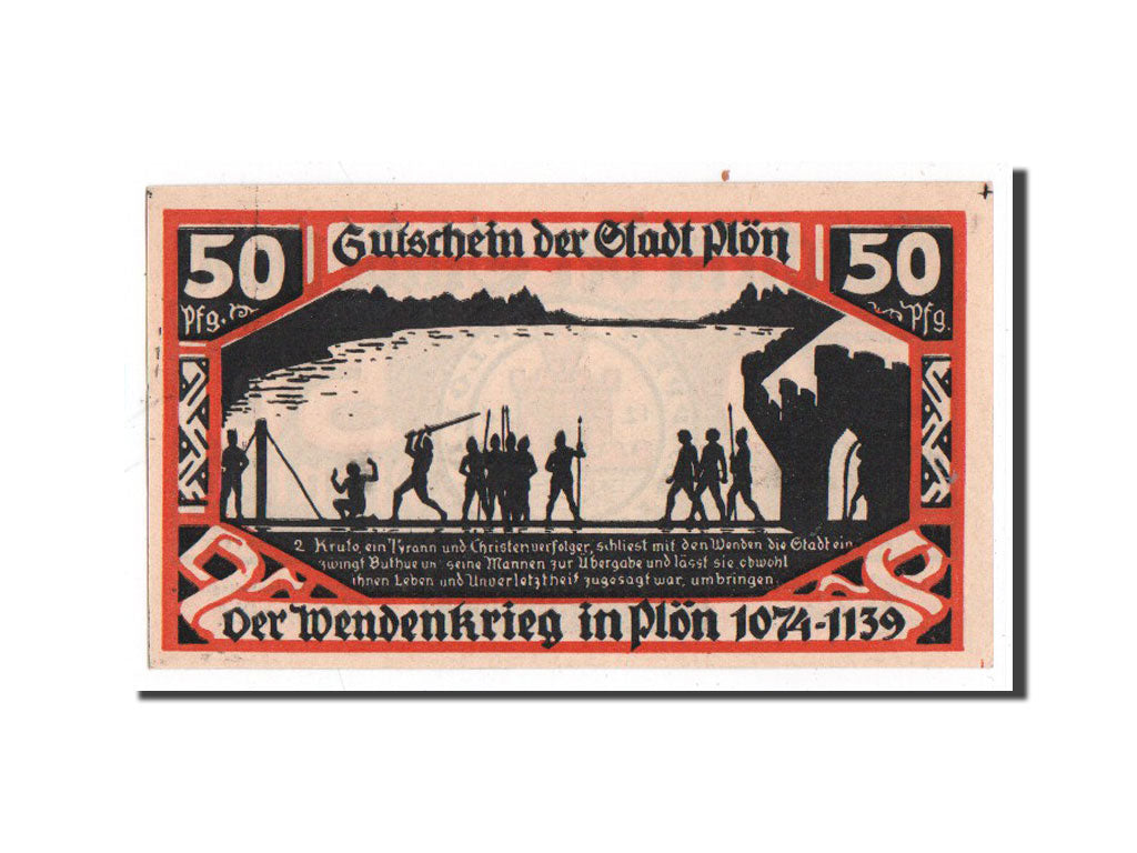 Banknote, Germany, Plön, 50 Pfennig, soldat 1, 1921, Undated, UNC(65-70)