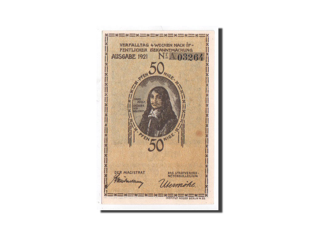 Banknote, Germany, Plön, 50 Pfennig, Eglise, 1921, Undated, UNC(65-70)