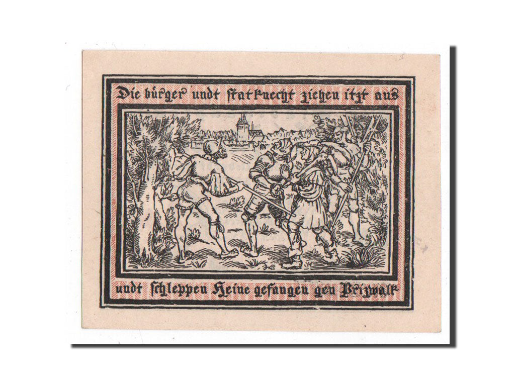 Billete, Alemania, Pritzwalk, 2 Mark, personnage, 1922, 1922-02-25, UNC