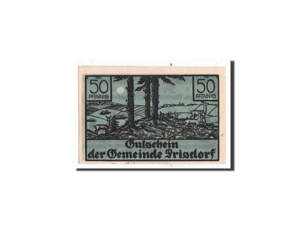 Banknote, Germany, Prisdorf, 50 Pfennig, paysage, O.D, Undated, UNC(65-70)