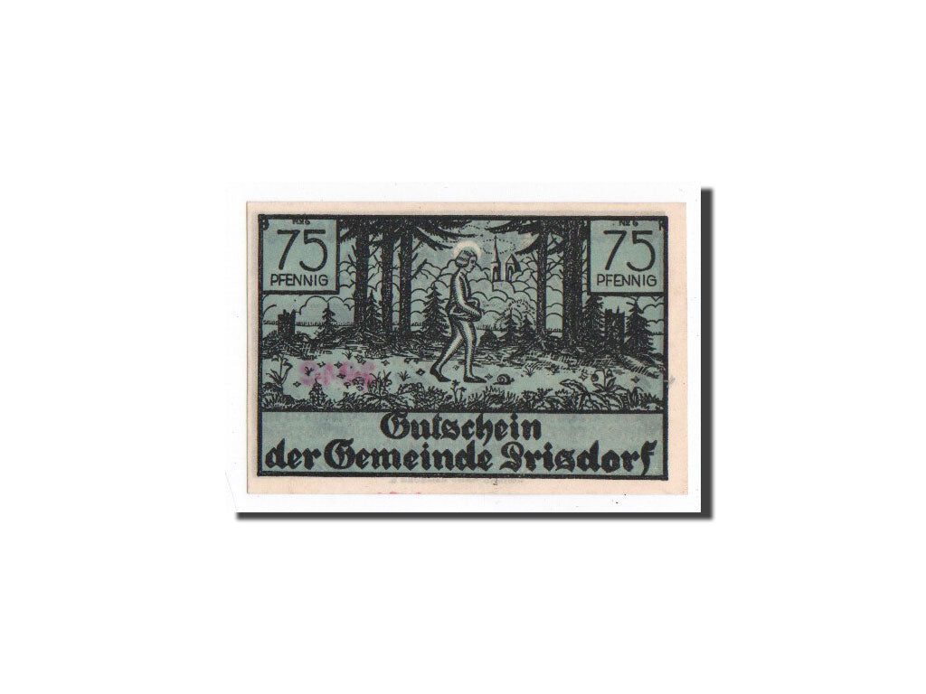 Banknote, Germany, Prisdorf, 75 Pfennig, personnage, O.D, Undated, UNC(65-70)