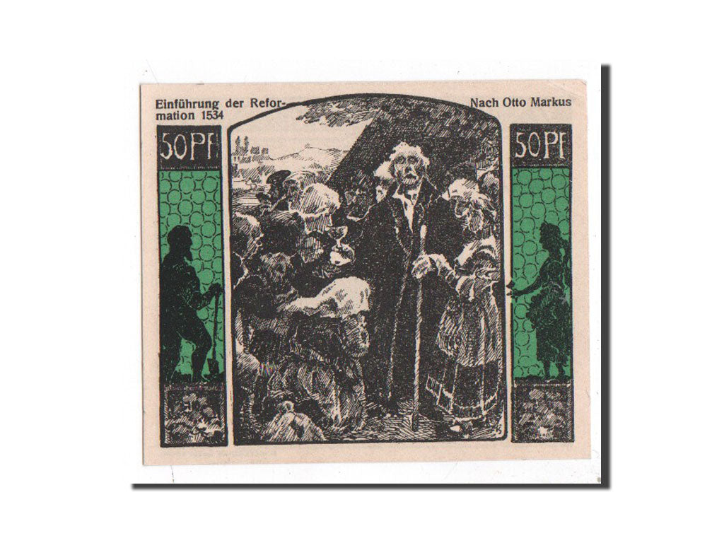 Banknote, Germany, Quedlinburg Stadt, 50 Pfennig, personnage 1, 1922
