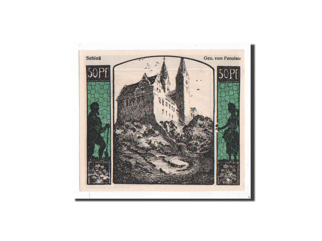 Banknote, Germany, Quedlinburg Stadt, 50 Pfennig, Eglise, 1922, 1922-04-22