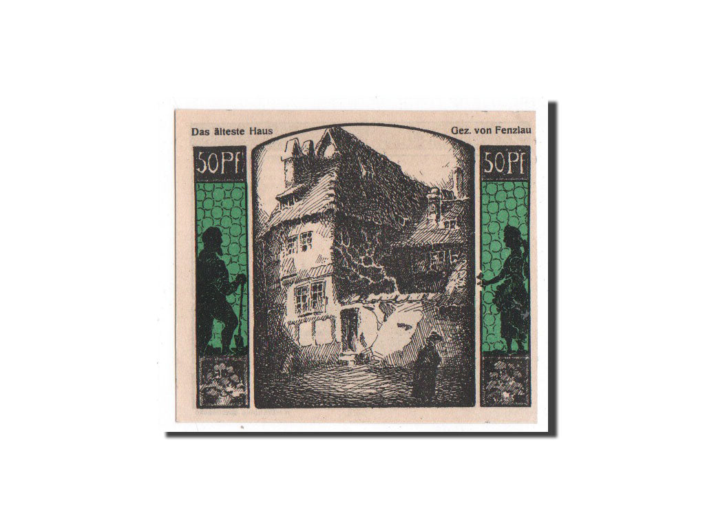 Banknote, Germany, Quedlinburg Stadt, 50 Pfennig, maison 3, 1922, 1922-04-22