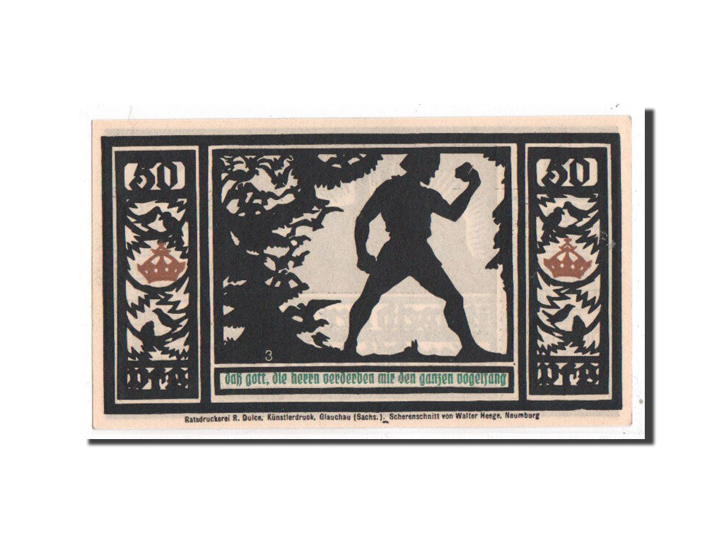 Banknote, Germany, Quedlinburg Stadt, 50 Pfennig, personnage 1, 1921, Undated