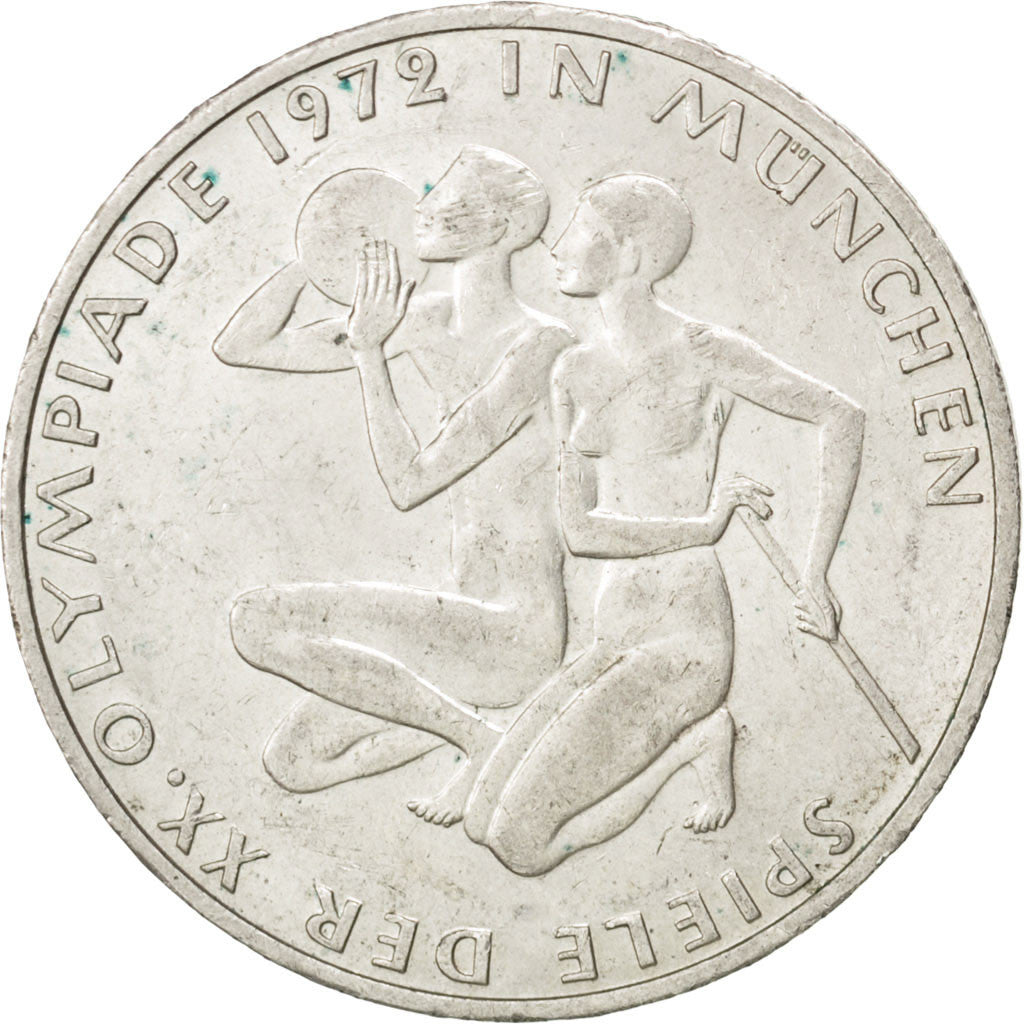 Munten, Federale Duitse Republiek, 10 Mark, 1972, Munich, PR+, Zilver, KM:132