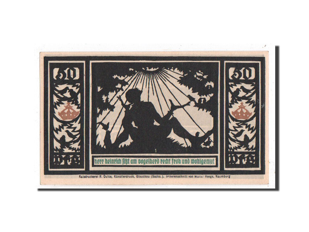 Banknote, Germany, Quedlinburg Stadt, 50 Pfennig, personnage 3, 1921, Undated