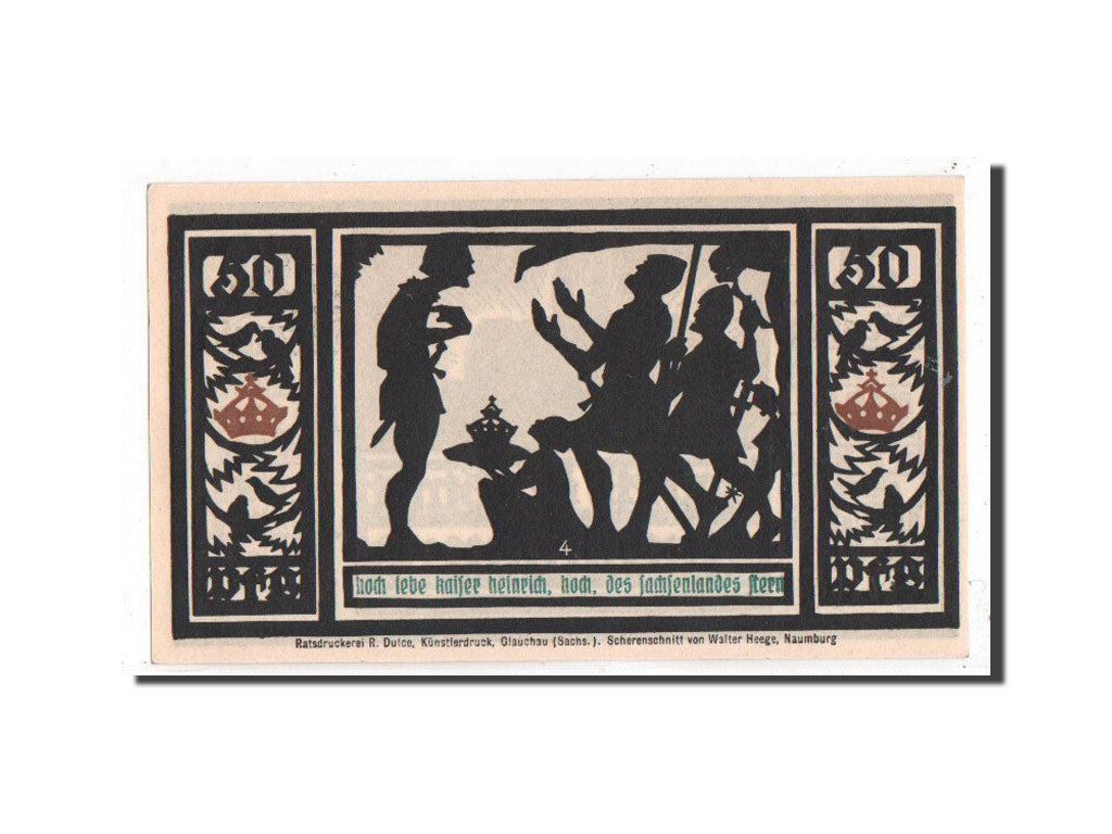 Billete, Alemania, Quedlinburg Stadt, 50 Pfennig, personnage 4, 1921, Undated
