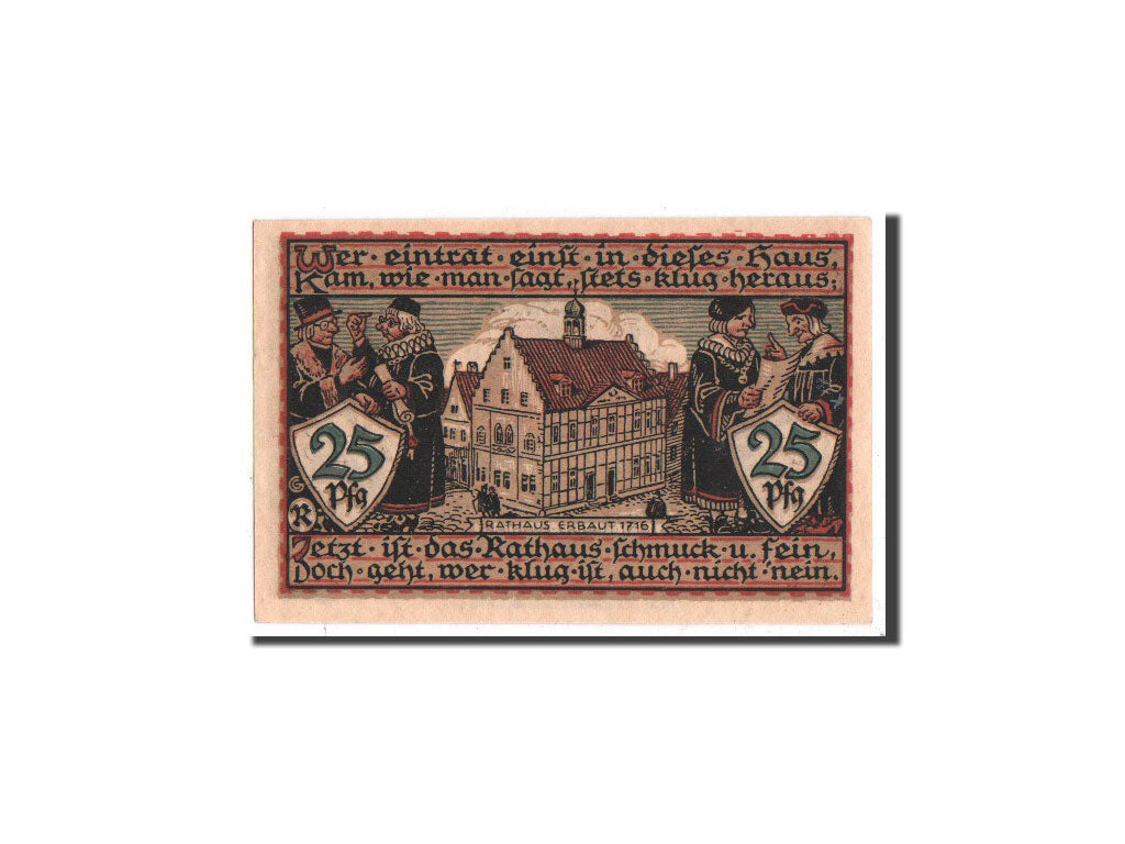 Billete, Alemania, Raguhn, 25 Pfennig, Maison, 1921, Undated, UNC, Mehl:1094.1